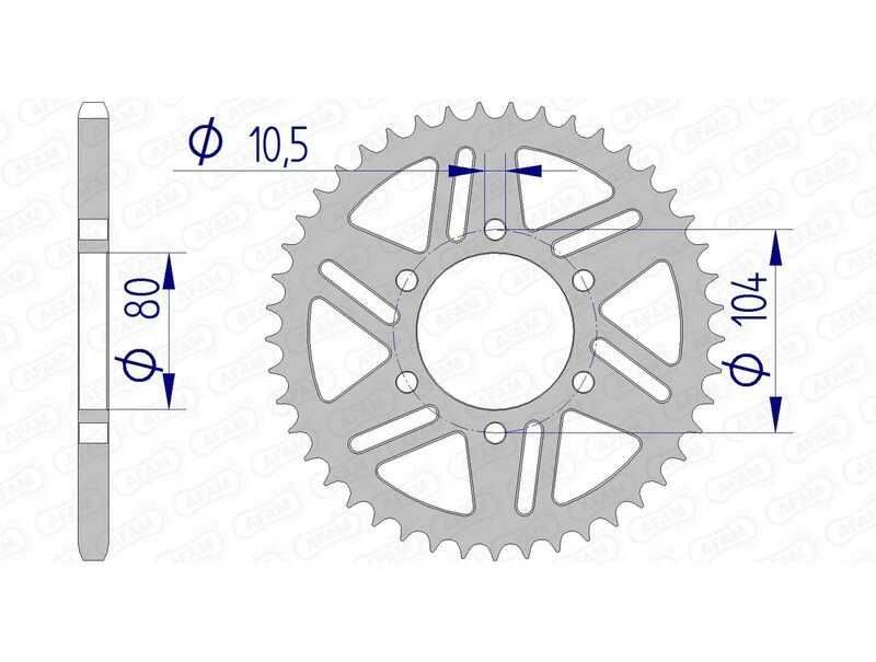 AFAM Aluminium bageste talt 17606520