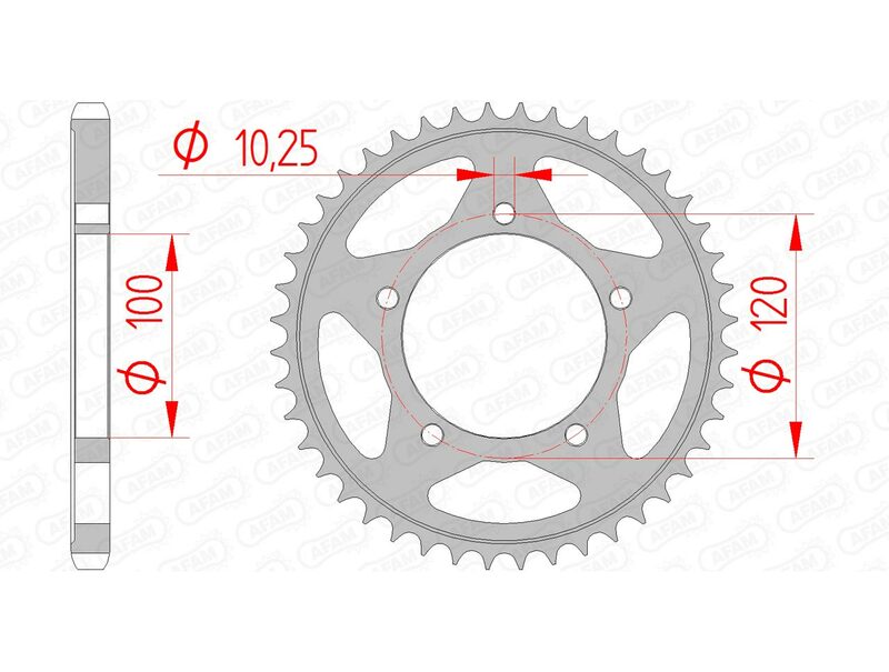 AFAM STEEL STANDARD BAGGROPET 35802 - 525