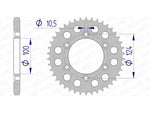 AFAM aluminium bageste tandhjul 51609 - 525