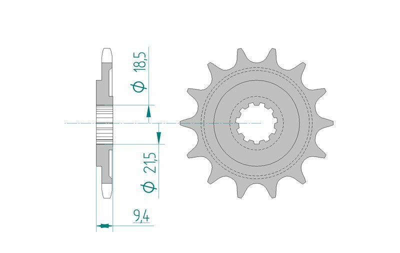 AFAM STEEL Standard Front Sprock 20310 - 520