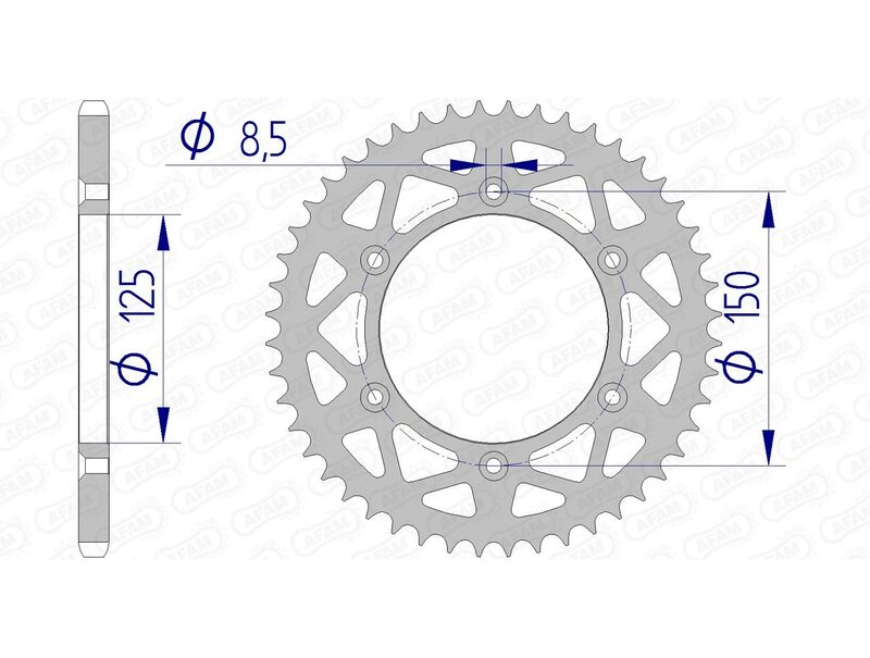 AFAM Aluminium bageste talte 72304 - 520