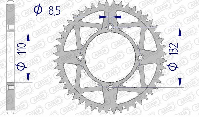 AFAM Aluminium Ultra-Light Self-Rengøring Reh Sprock 72306-520