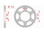 AFAM STEEL STANDARD BACK SPROCK 86605 - 525