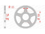 AFAM STEEL STANDARD BACK SPROCK 92122 - 420