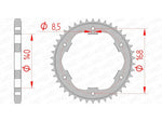 AFAM Steel Standard Rear Sprock 92634 - 525