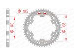 AFAM STEEL STANDARD REAR SPROPET 92635 - 525