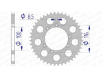 AFAM Aluminium bageste talt 93303 - 520