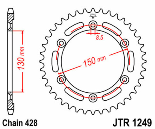 JT Sprock's Steel Standard bagsprock 1249 - 428 JTR1249.51