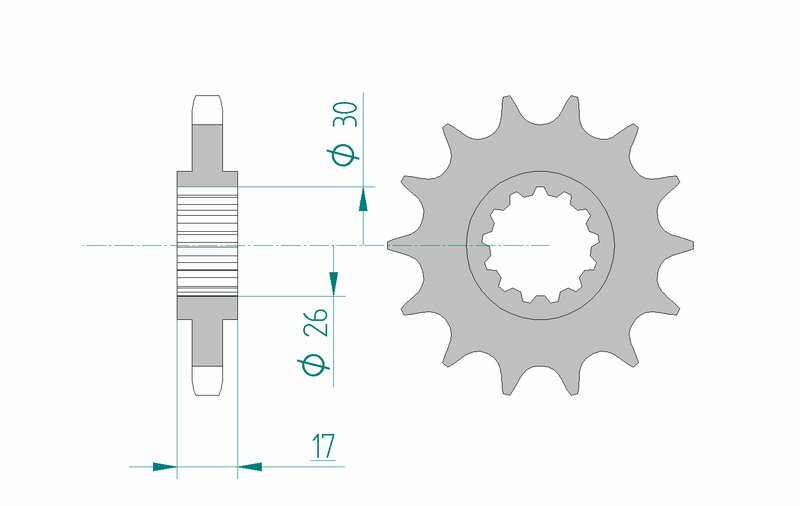 AFAM STEEL Standard Front Sprock 20603 - 530