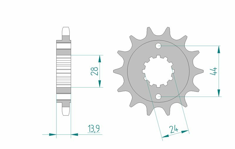 AFAM STEEL Standard Front Sprock 20606 - 525