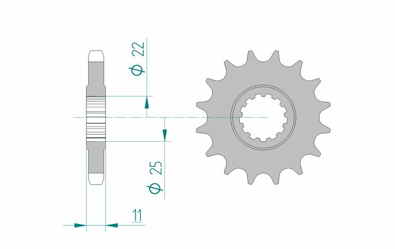 AFAM STEEL Standard Front Sprock 21602 - 530