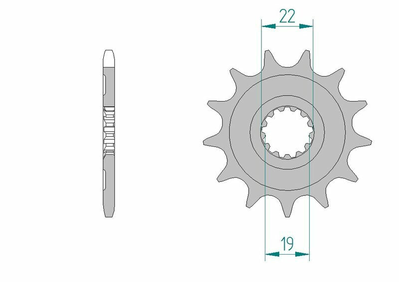 AFAM STEEL Standard Front Sprock 64305 - 520