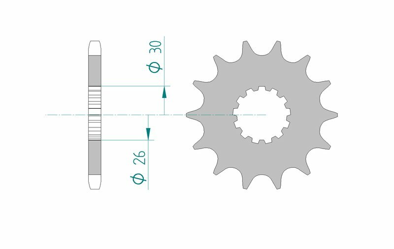 AFAM STEEL Standard Front Sprock 88600 - 525