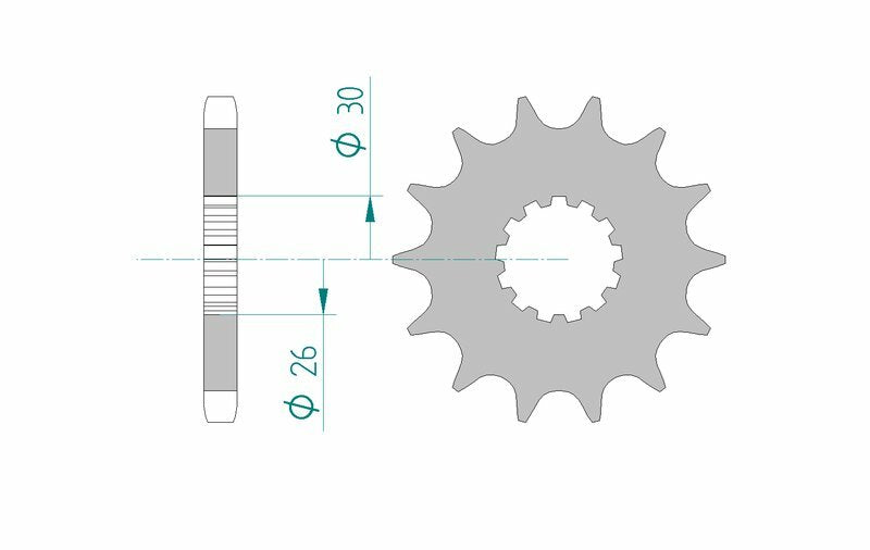 AFAM STEEL Standard Front Sprock 88800 - 530