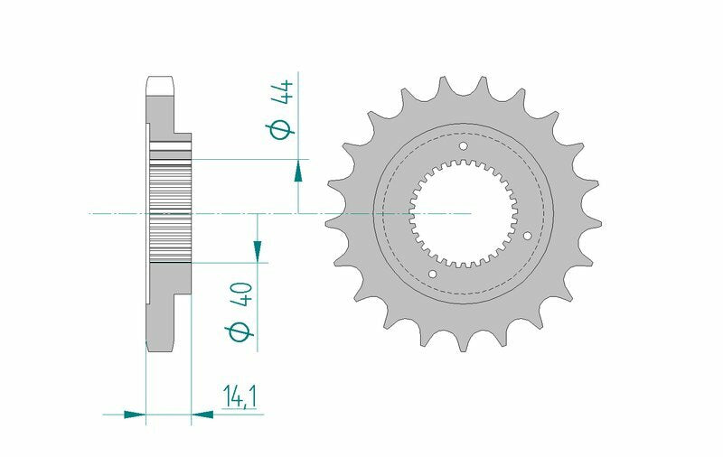 AFAM STEEL Standard Front Sprock 94602 - 530