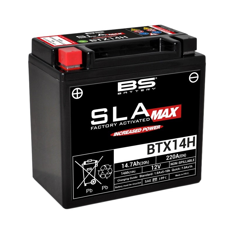 BS Batteri SLA Max Battery Maintenance Free Factory Activated - BTX14H