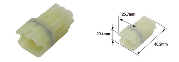 TOURMAX Vandtæt kvindeligt stik 090 (FRSH) -6-polet-ETP-109