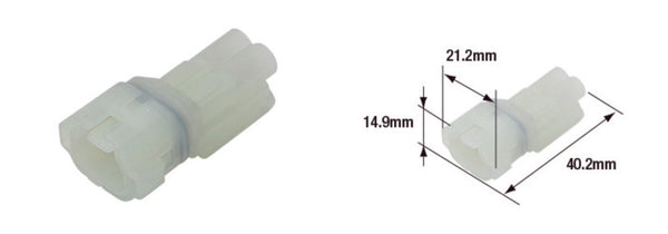 TOURMAX Vandtæt kvindeligt stik 090 (FRSH) -2-polet-ETP-44