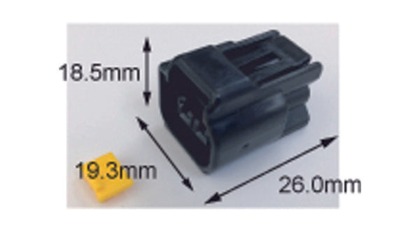 TOURMAX Vandtæt kvindeligt stik 090 (FRW) -2-polet-ETP-58