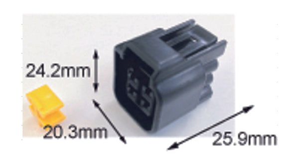 TOURMAX Vandtæt kvindeligt stik 090 (FRW) -4-polet-ETP-60