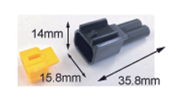 TOURMAX Vandtæt mandstik 090 (FRW) -2-polet-ETP-57