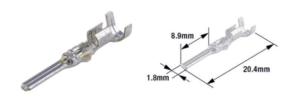Tourmax male terminal pin type 070 (FRA)-Brass-50-Pack-ETP-64