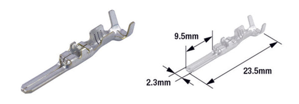 Tourmax male terminal pin type 090 (FRW)-Brass-50-Pack-ETP-55