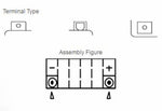 Yuasa -vedligeholdelse -fri fabriks -aktiveret batteri -YTZ8V