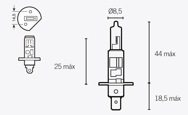 V Dele H1 Pærer 12V 55W 14636
