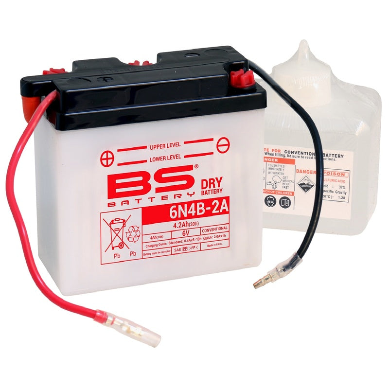 BS Batteri Batteri Konventionel med syrepakke - 6n4b -2a