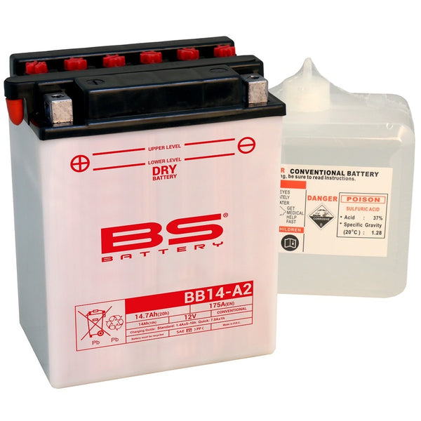 BS Battery High Performance with Acid Pack - BB14A-A2 