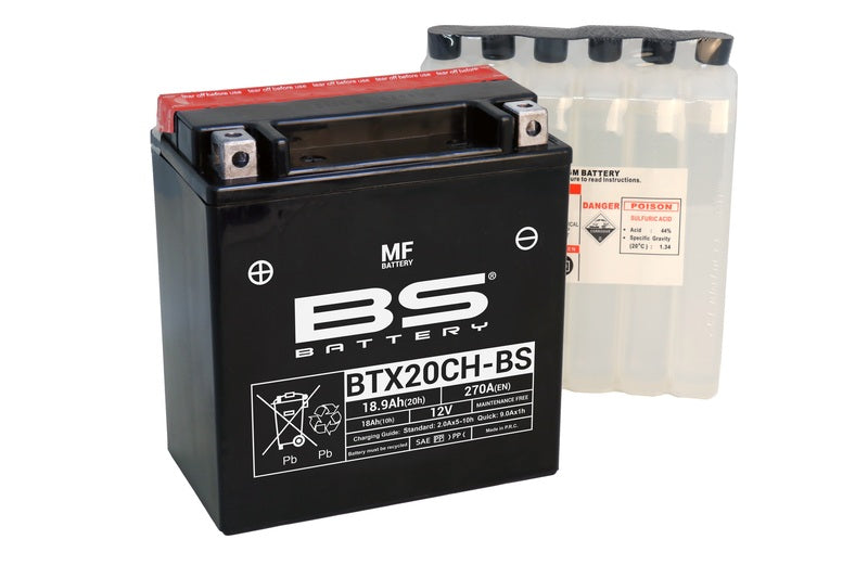 BS Batteri Batteribatteri GRATIS med syrepakke - BTX20CH -B