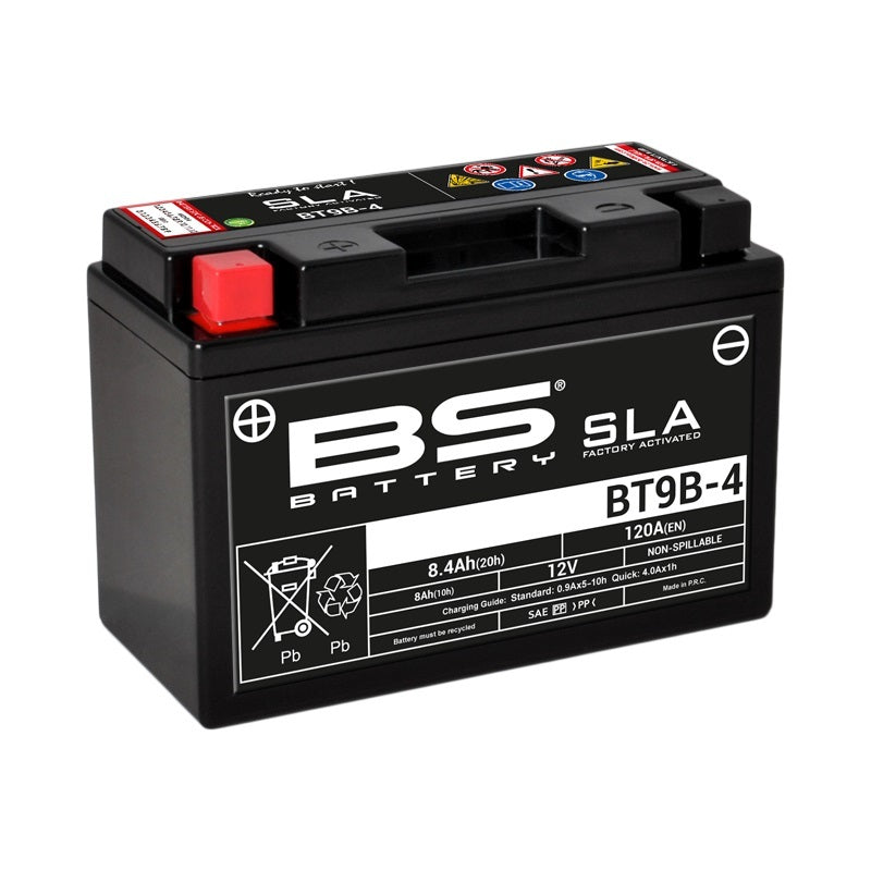 BS Battery SLA Batteri Vedligeholdelsesfri fabriksaktiveret - BT9B -4