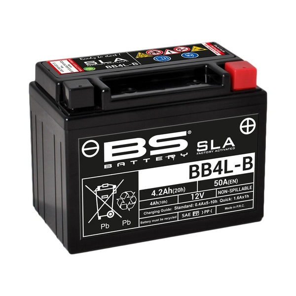 BS Battery SLA Batteri Vedligeholdelsesfrit Fabriksaktiveret - BB4L-B 