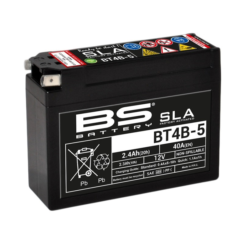 BS BATTERY SLA BATTERY MAINTENANCE FREE FACTORY ACTIVATED - BT4B -5