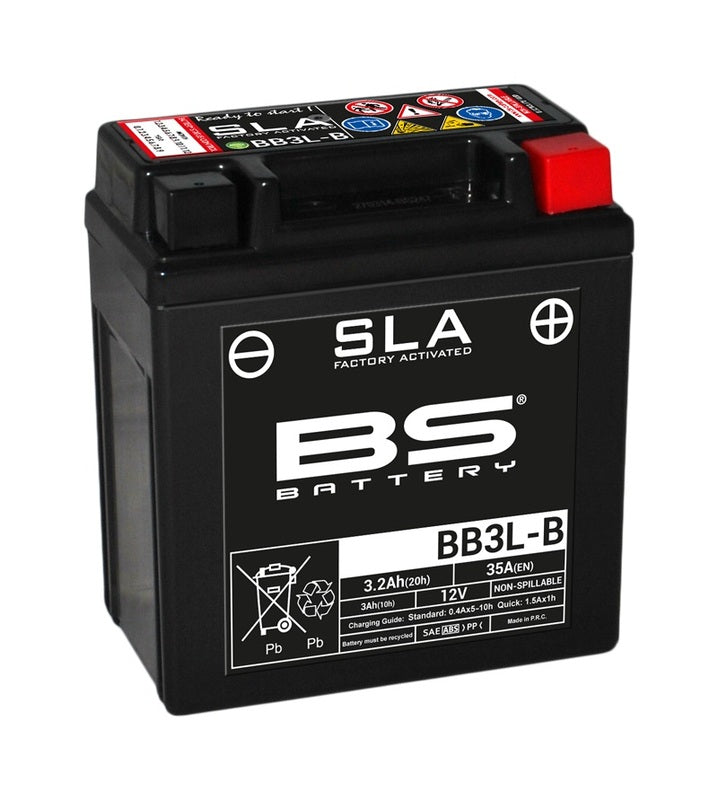 BS BATTERY SLA BATTERY MAINTENANCE FREE FACTORY ACTIVATED - BB3L -B