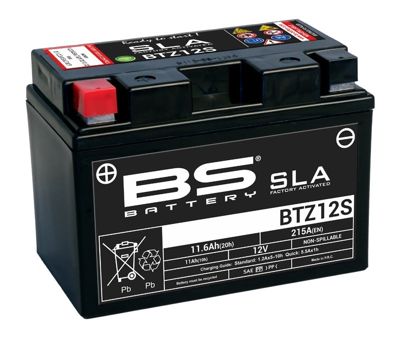 BS Battery SLA Batteri Vedligeholdelsesfrit fabriksaktiveret - BTZ12S