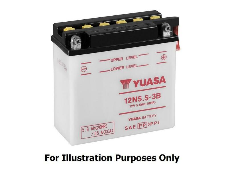 Yuasa conventional battery without acid packages - 12N14-3a