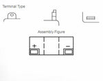 Yuasa konventionelt batteri uden syrepakker - 6n11a -4