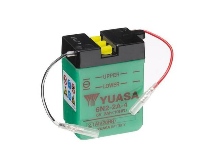 Yuasa konventionelt batteri uden syrepakker-6N2-2A-4