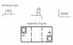 Yuasa conventional battery without acid packs - B38-6a