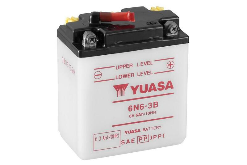 Yuasa -batteri konventionel uden syrepakke - 6n6-3b