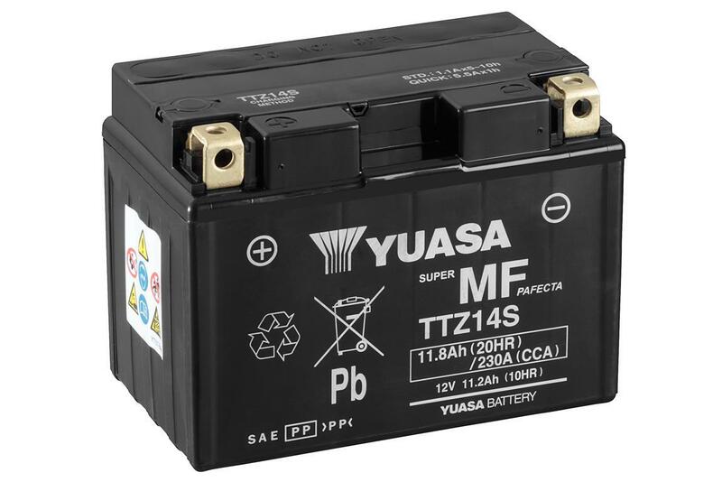 Yuasa maintenance -free battery with acid package - TTZ14S