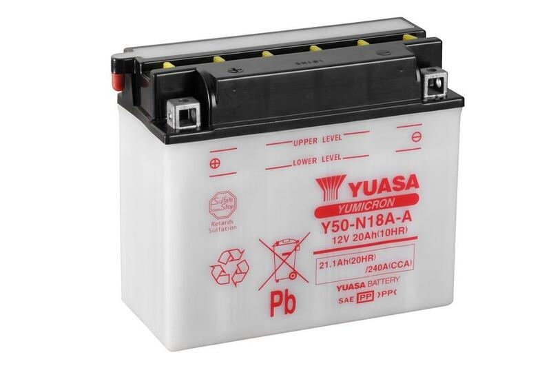 Yuasa konventionelt batteri uden syrepakke-Y50 N18A-A