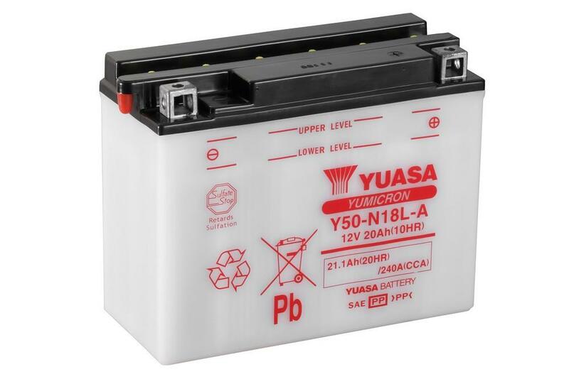 Yuasa-batteri konventionel uden syrepakke-Y50 N18L-A