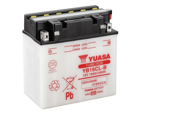 Yuasa conventional battery without acid package - YB16CL -B