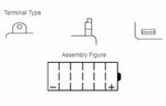 Yuasa -batteri konventionel uden syrepakke - YB3L -b