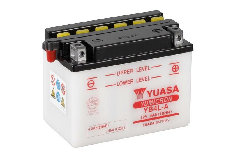 Yuasa -batteri konventionel uden syrepakke - YB4L -A