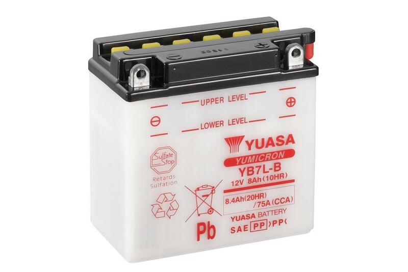 Yuasa conventional battery without acid packs - YB7L -B