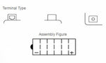 Yuasa conventional battery without acid package - YB9L -A2